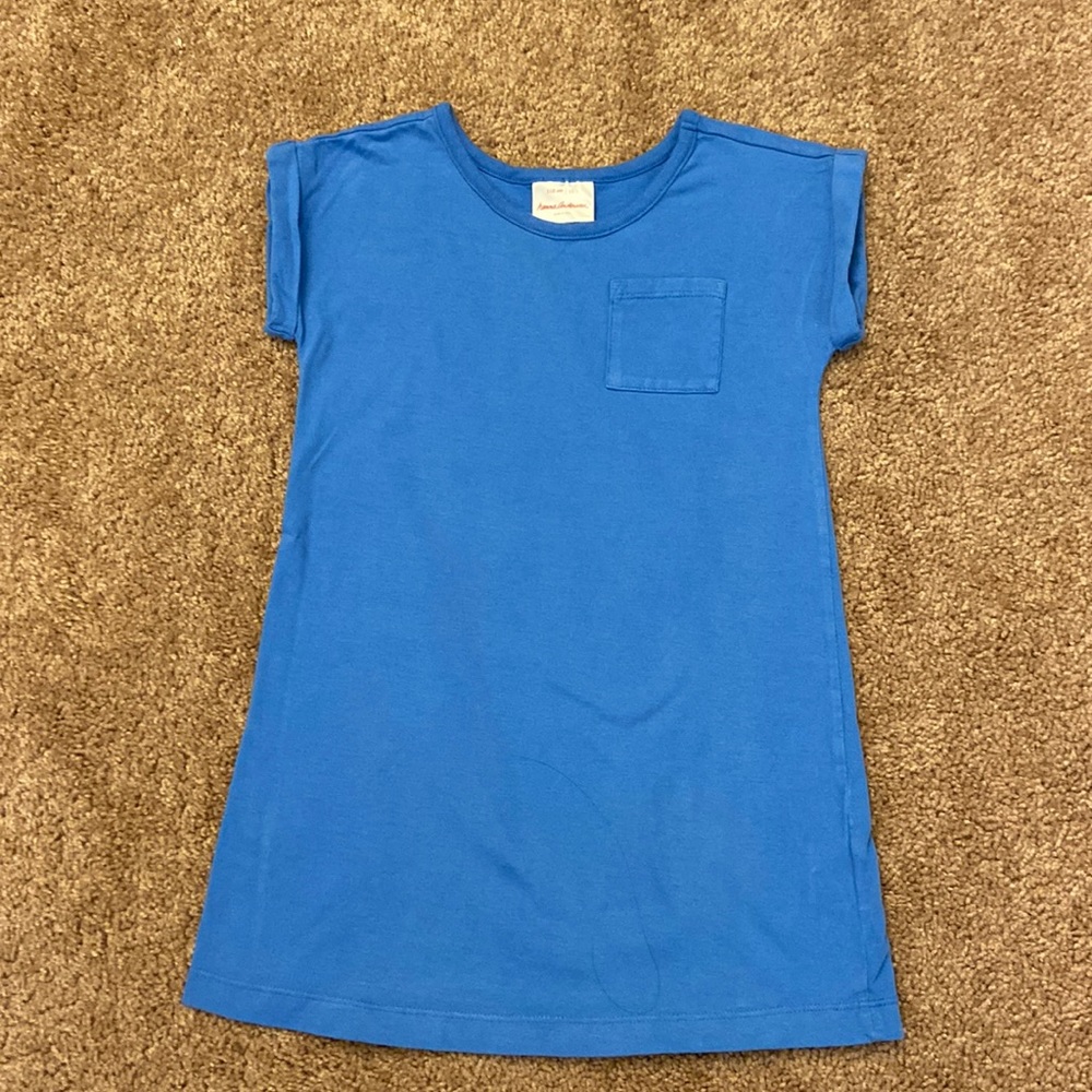Hanna Andersson Girls Blue Dress size 5